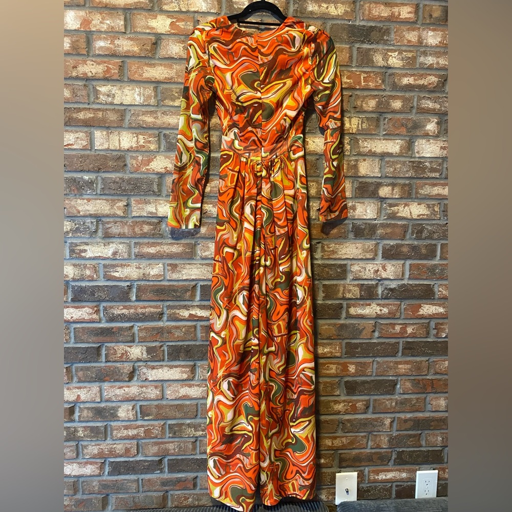 Pretty Little Thing colorful jumpsuit size 2